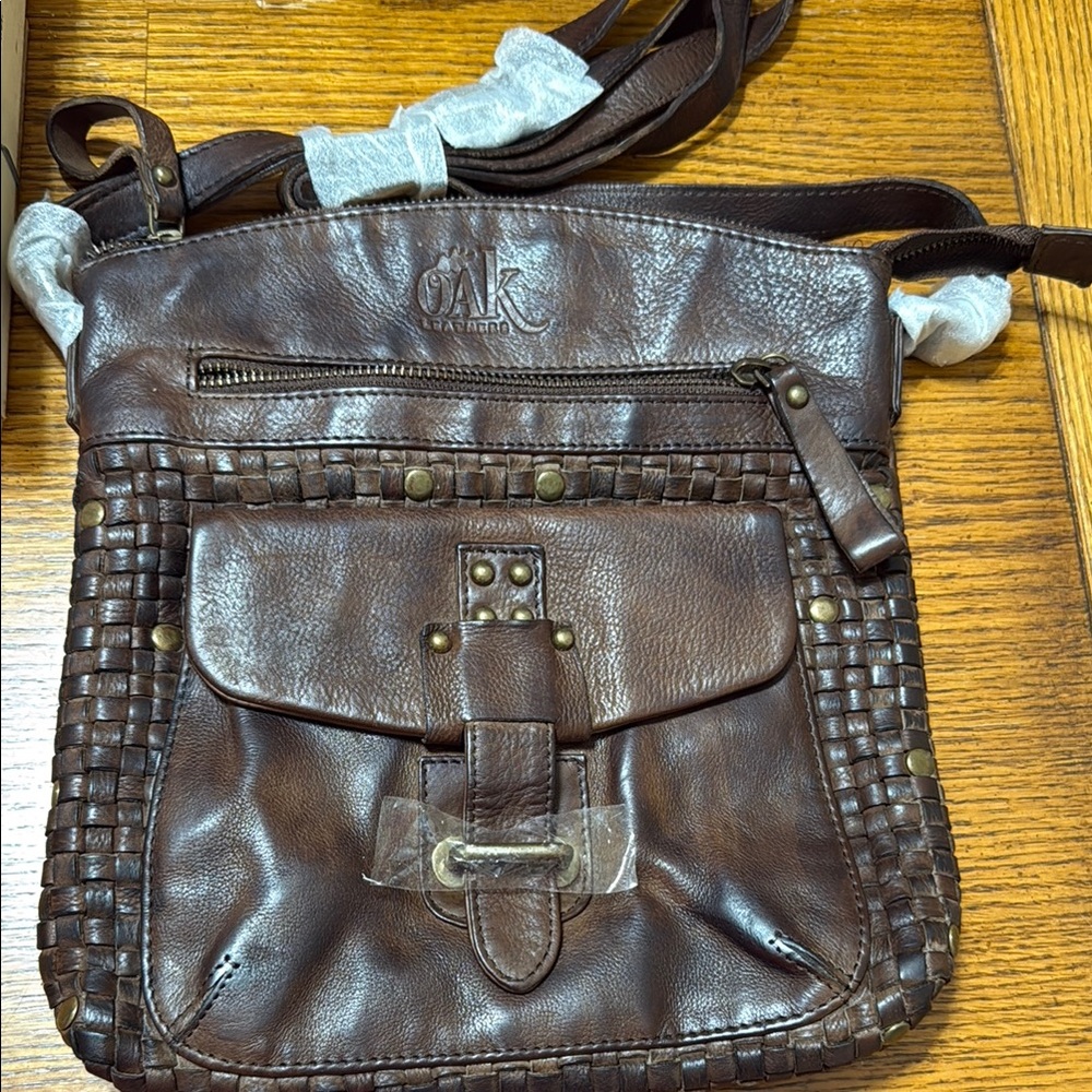 OAK Brown Leather Men's Bag